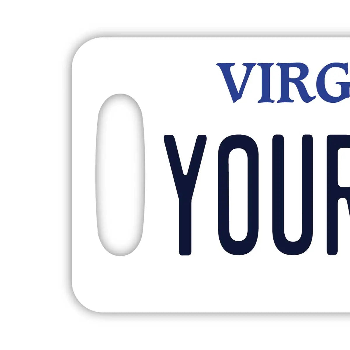 【Targhetta per bagagli】Virginia/Originale, a forma di targa americana, elegante, tag anti-smarrimento