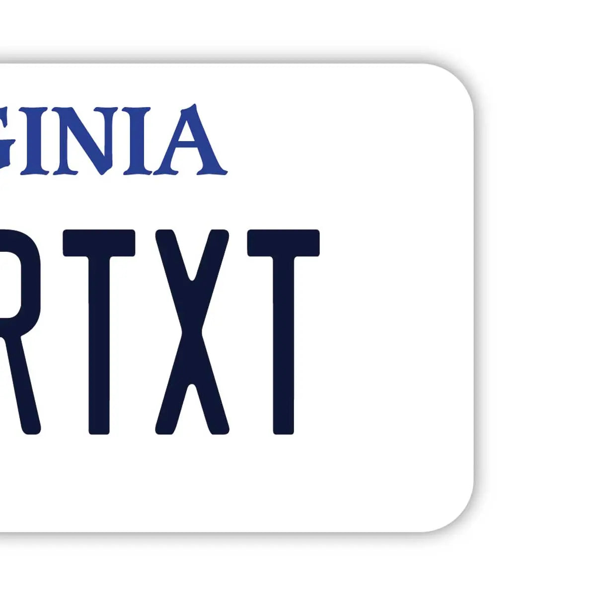 【Targhetta per bagagli】Virginia/Originale, a forma di targa americana, elegante, tag anti-smarrimento