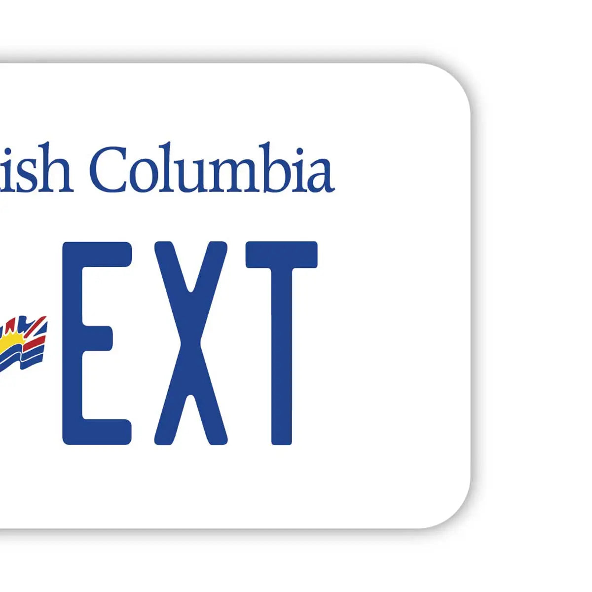 [Etichetta per bagaglio] Columbia Britannica / Targhetta originale canadese - Elegante - Targhetta antifurto