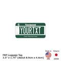 【Etichetta per bagaglio】Vermont/Targa americana originale, elegante, anti-smarrimento