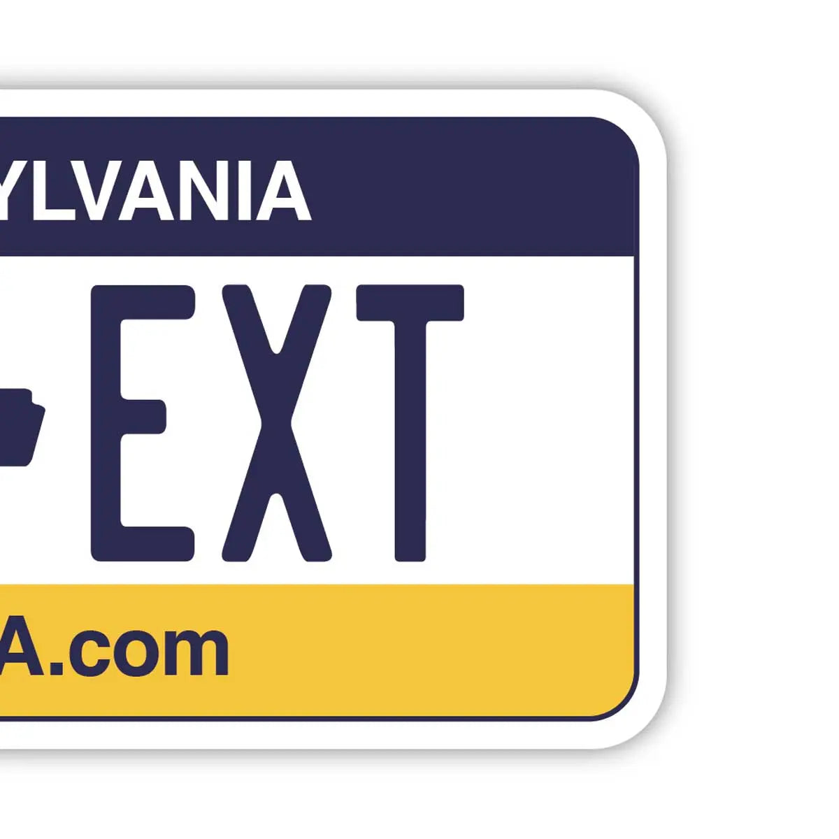 【Targhetta per bagaglio】Pennsylvania / Targa originale americana a forma di targa automobilistica・Elegante・Targhetta anti-smarrimento