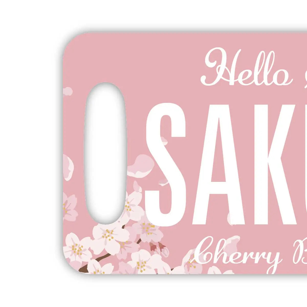 【Etichetta per bagaglio】SAKURA/Design originale targhetta americana・Elegante・Etichetta antifurto