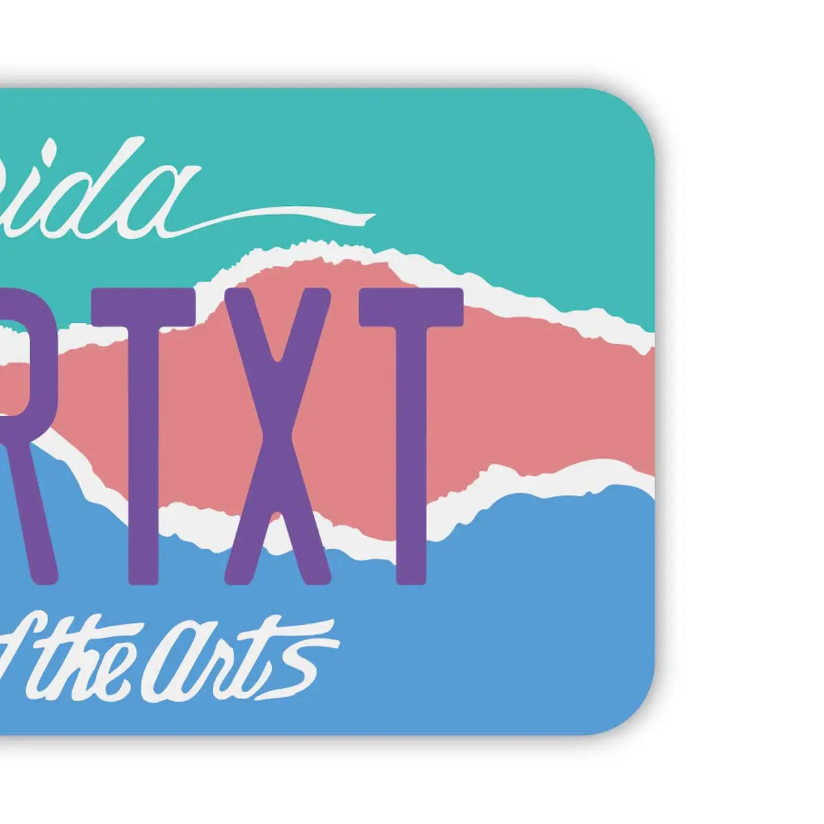 [Etichetta per bagaglio] Florida Art/Originale targa americana a forma di targhetta, elegante, anti-smarrimento
