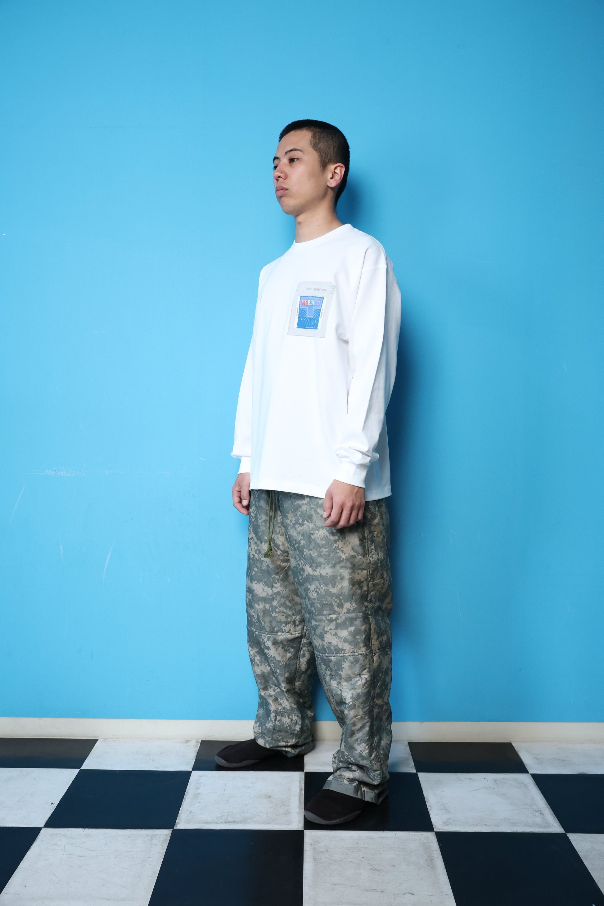 REBUILD L/S TEE(WHITE)