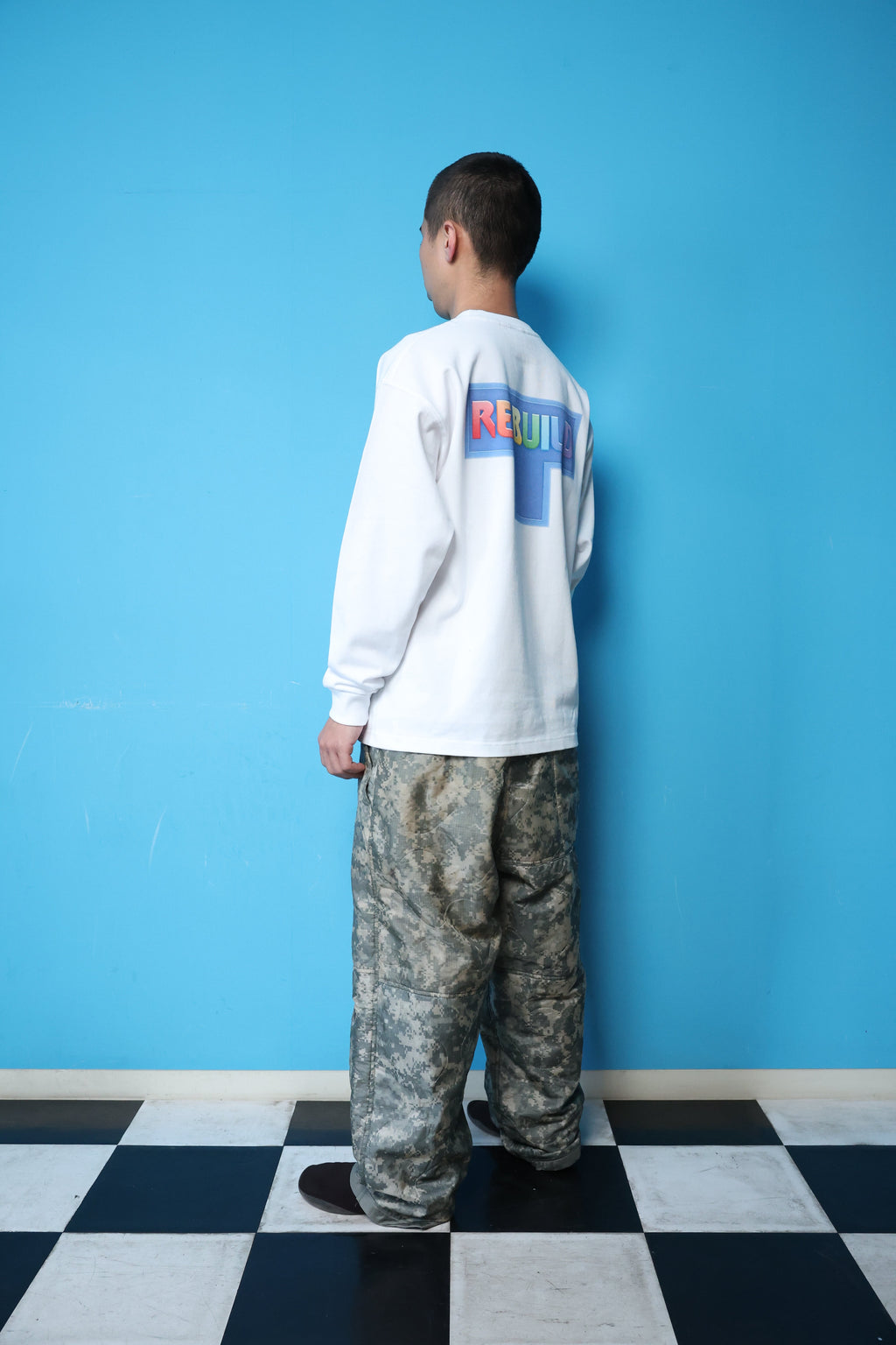 REBUILD L/S TEE(WHITE)