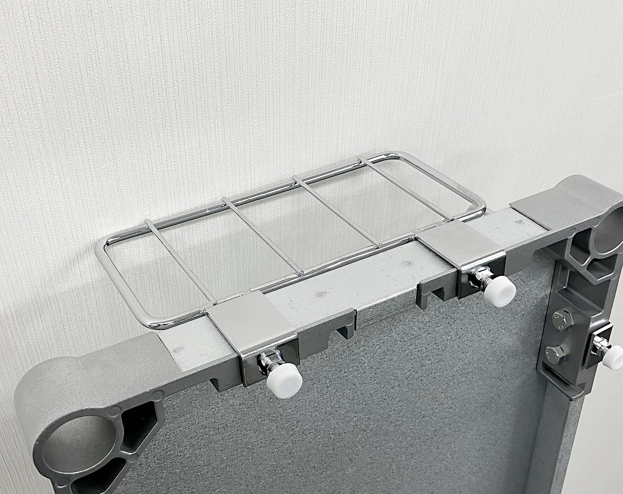 PROFACE Carrello in lamiera Galvalume con protezione perimetrale 35x90 2 ripiani Pali 1200 con maniglie