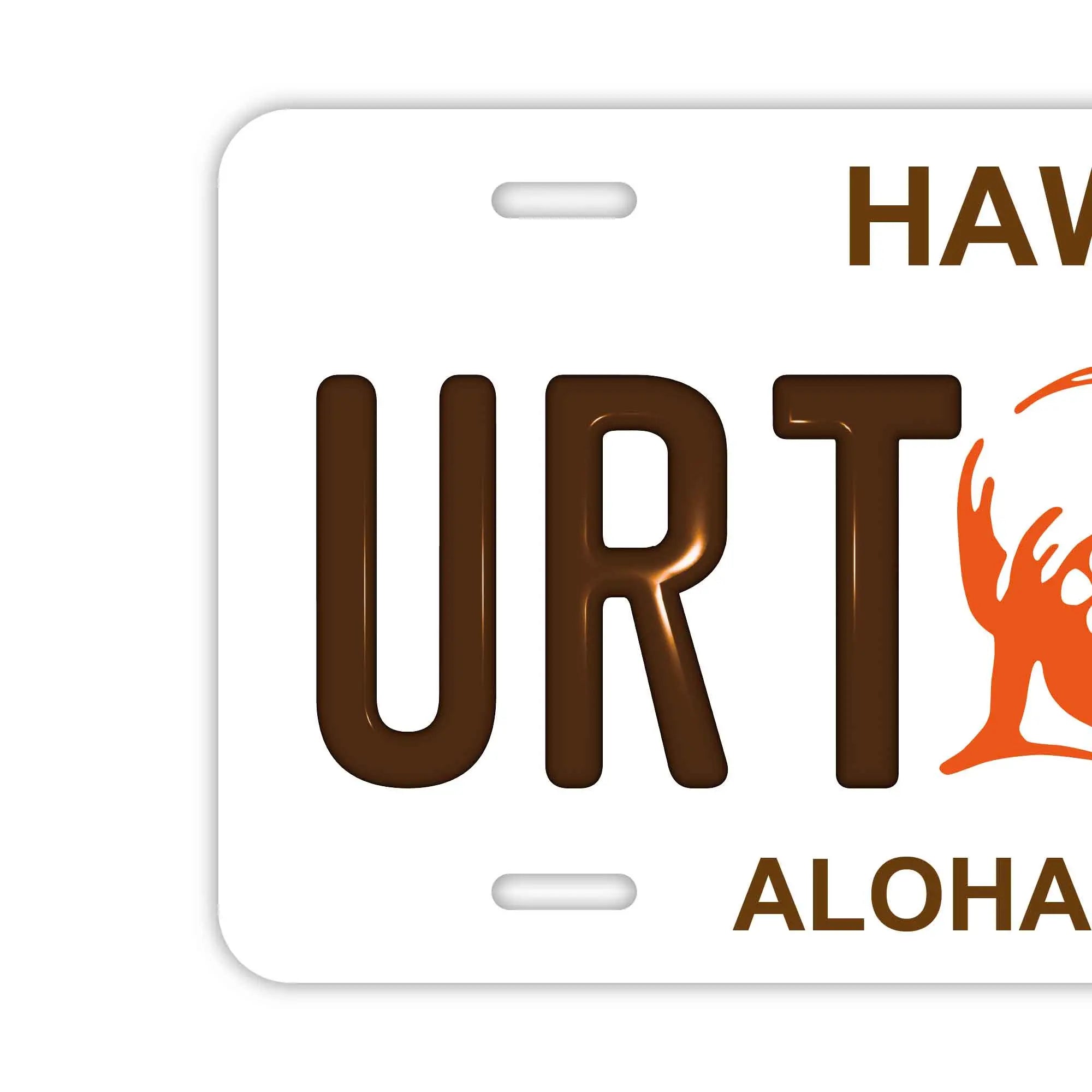 Targa personalizzata a forma di targa automobilistica [Grande, per auto USA] Hawaii - Re Kamehameha / Targa originale americana goffrata, targa decorativa