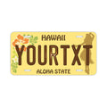 Targa personalizzata per auto USA (grande) - Hawaii Hula Girl / Targa americana originale in rilievo - Targa decorativa