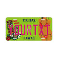 Targa personalizzata [Grande, per auto USA] Hawaii Tiki Bar / Targa americana originale in rilievo, insegna decorativa