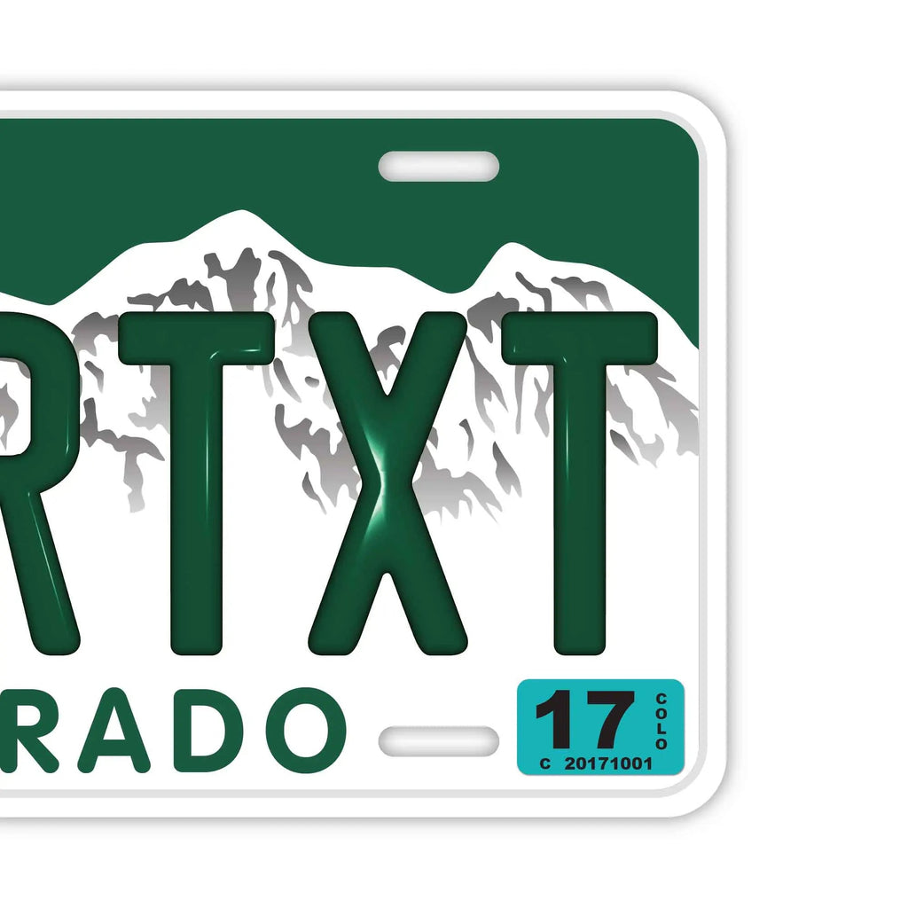 Targa decorativa personalizzata [Grande, per auto USA] Colorado / Targa americana originale in rilievo, per insegna elegante