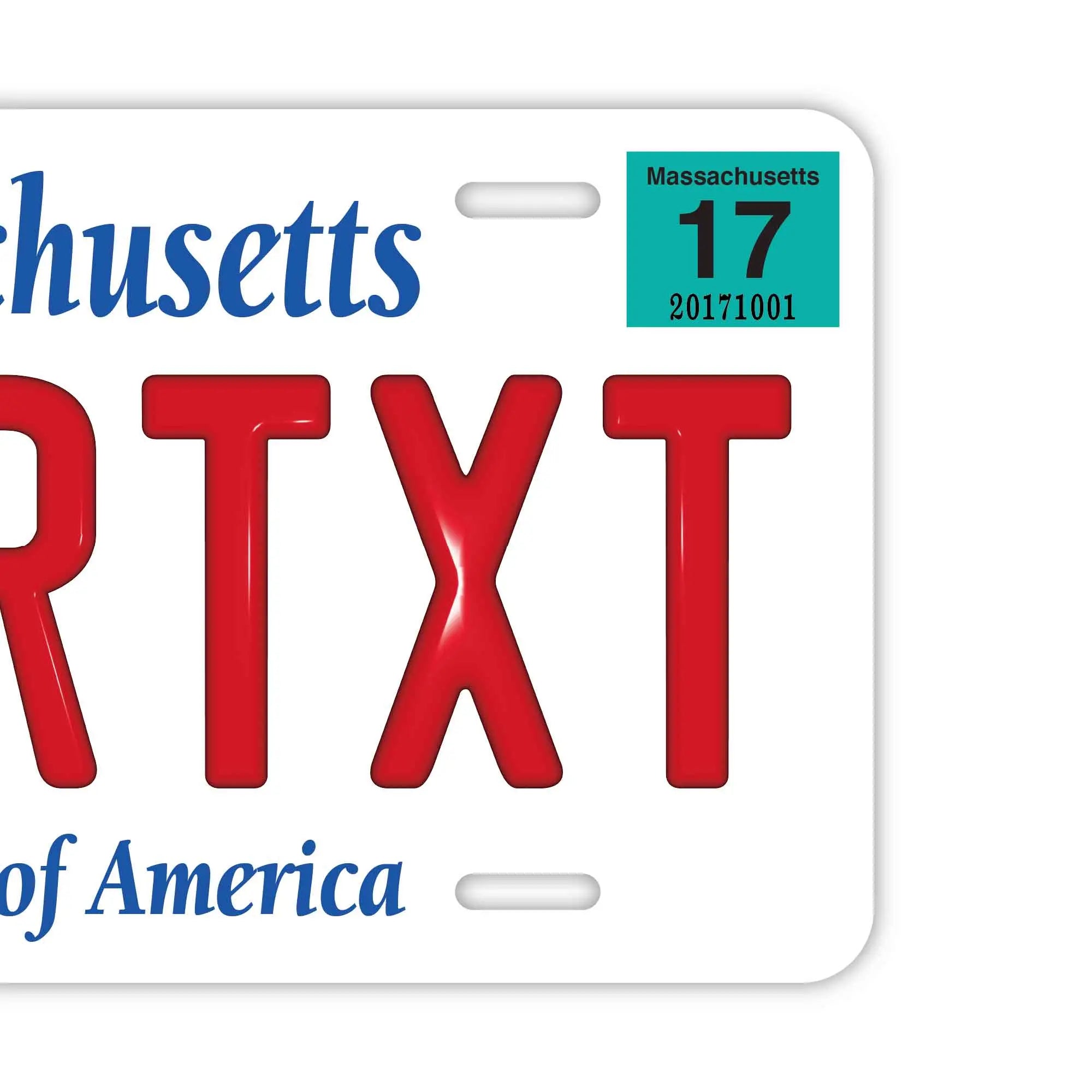 Insegna targa personalizzata [Grande - Per auto USA] Massachusetts/Targa in rilievo originale americana Elegante insegna per indirizzo