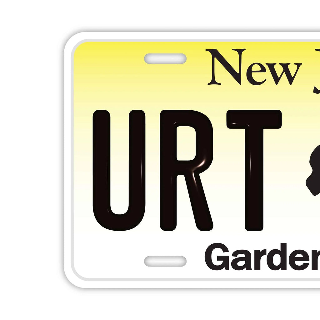 Targa personalizzata a forma di targa automobilistica [Grande - per auto USA] New Jersey/Targa Americana Originale in rilievo Targa Segnaletica di Design