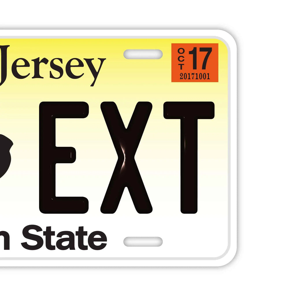 Targa personalizzata a forma di targa automobilistica [Grande - per auto USA] New Jersey/Targa Americana Originale in rilievo Targa Segnaletica di Design