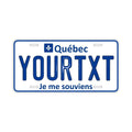 Targa personalizzata [Grande - Per auto USA] Quebec/Targa originale canadese in rilievo per casa