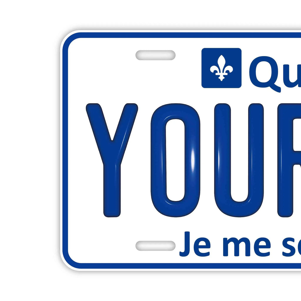 Targa personalizzata [Grande - Per auto USA] Quebec/Targa originale canadese in rilievo per casa
