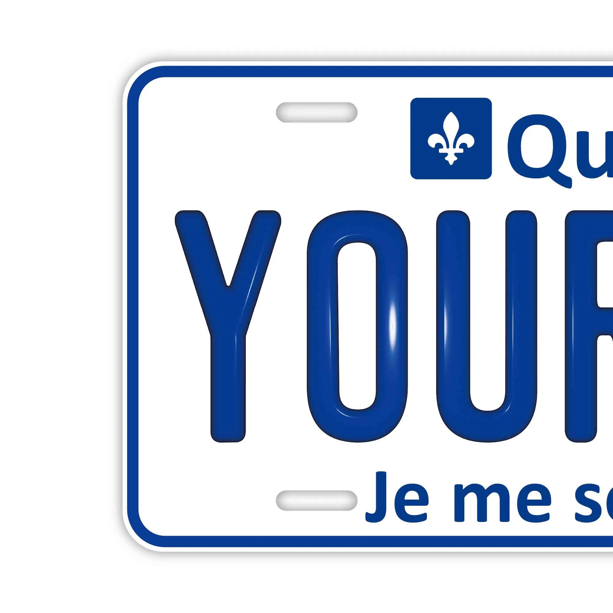 Targa personalizzata [Grande - Per auto USA] Quebec/Targa originale canadese in rilievo per casa