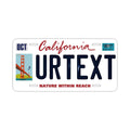 Insegna personalizzata a forma di targa [Grande - Per auto USA] California - San Francisco Ver. / Targa in rilievo americana originale, targa elegante