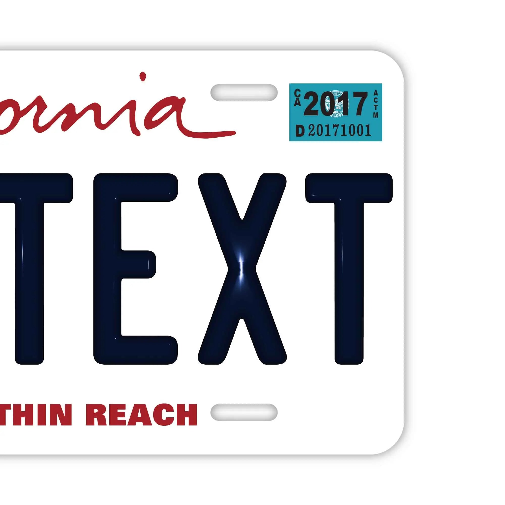 Insegna personalizzata a forma di targa [Grande - Per auto USA] California - San Francisco Ver. / Targa in rilievo americana originale, targa elegante