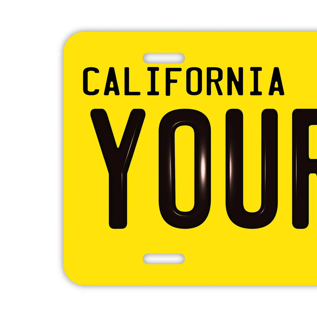 Targa personalizzata tipo licenza [Grande, per auto USA] California anni '50/Targa americana originale in rilievo, insegna decorativa