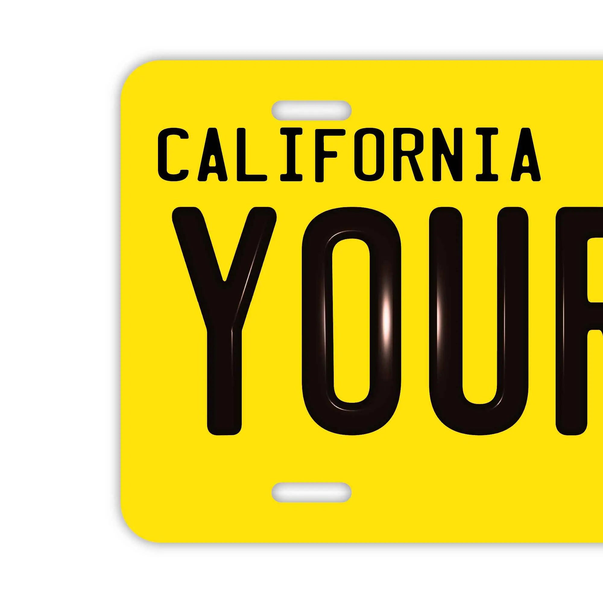 Targa personalizzata tipo licenza [Grande, per auto USA] California anni '50/Targa americana originale in rilievo, insegna decorativa
