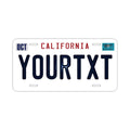 Targa personalizzata - Grande, per auto USA - California anni '90 / Targa originale americana con lettere in rilievo, elegante per insegne e targhette