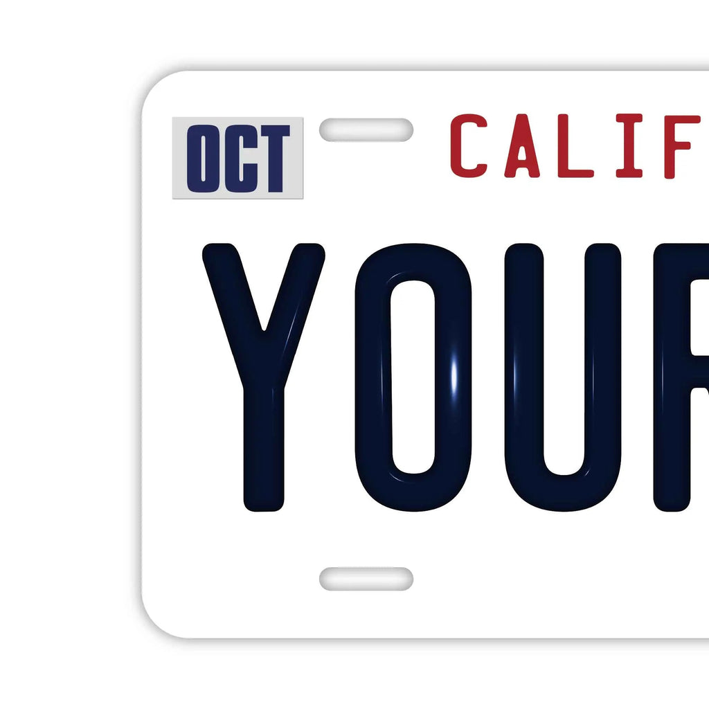 Targa personalizzata - Grande, per auto USA - California anni '90 / Targa originale americana con lettere in rilievo, elegante per insegne e targhette