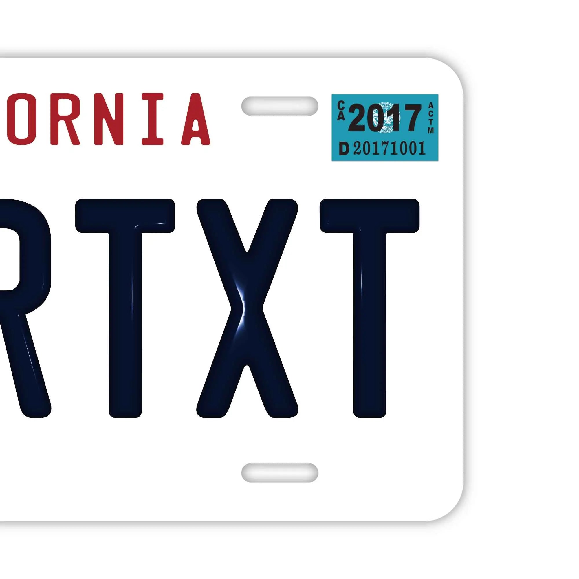 Targa personalizzata - Grande, per auto USA - California anni '90 / Targa originale americana con lettere in rilievo, elegante per insegne e targhette