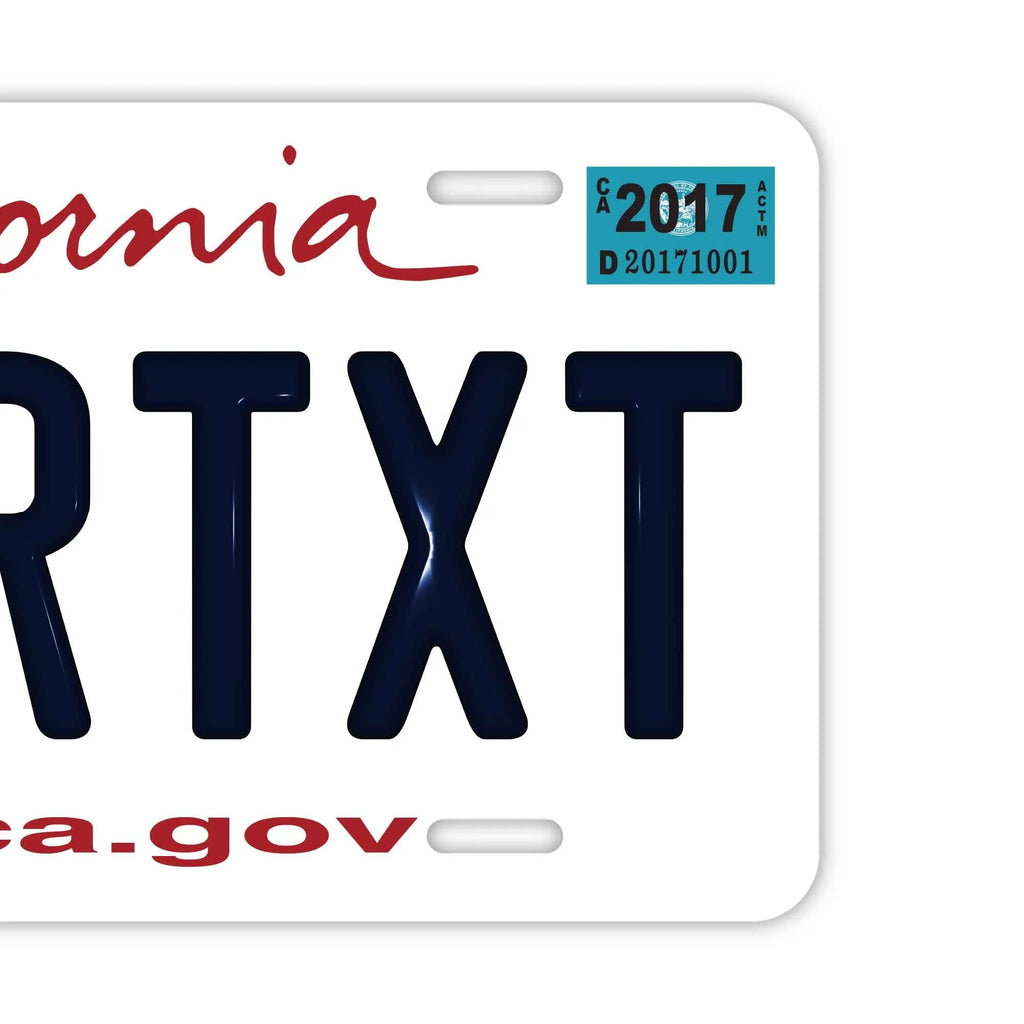 Targa personalizzata tipo placca automobilistica [Grande - per auto USA] California 2011/Targa americana originale in rilievo, insegna decorativa