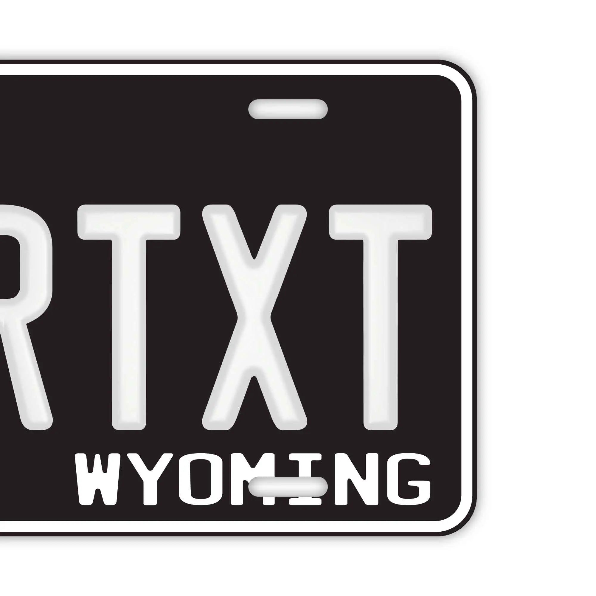 Targa decorativa personalizzata [Grande - Per auto USA] Wyoming 56/Targa americana originale in rilievo Targhetta personalizzata