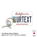 [Etichetta specchietto] California - San Francisco Ver. / Deodorante per auto originale a forma di targa americana