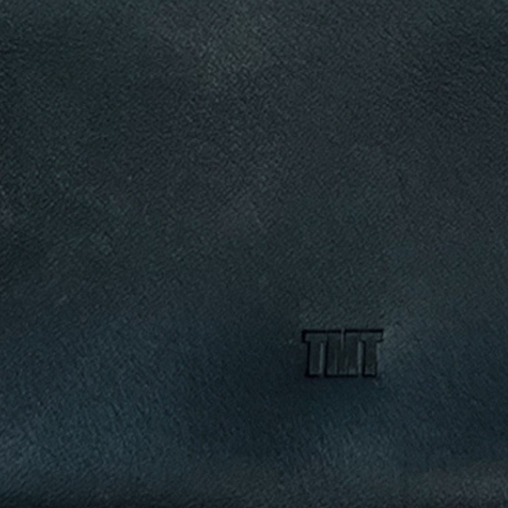 INDIGO LEATHER SHOULDER STADS BAG