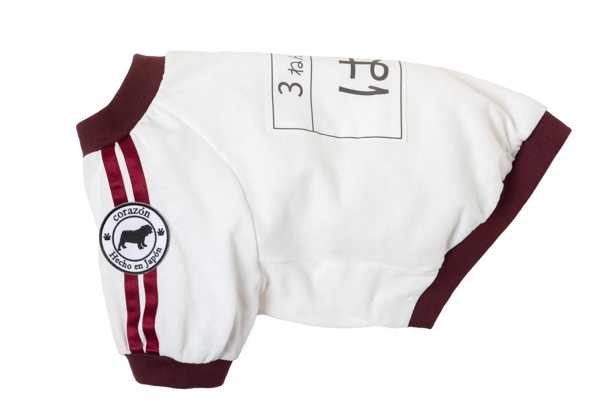 [Bordeaux] Completo ginnico con pettorina - 100% cotone