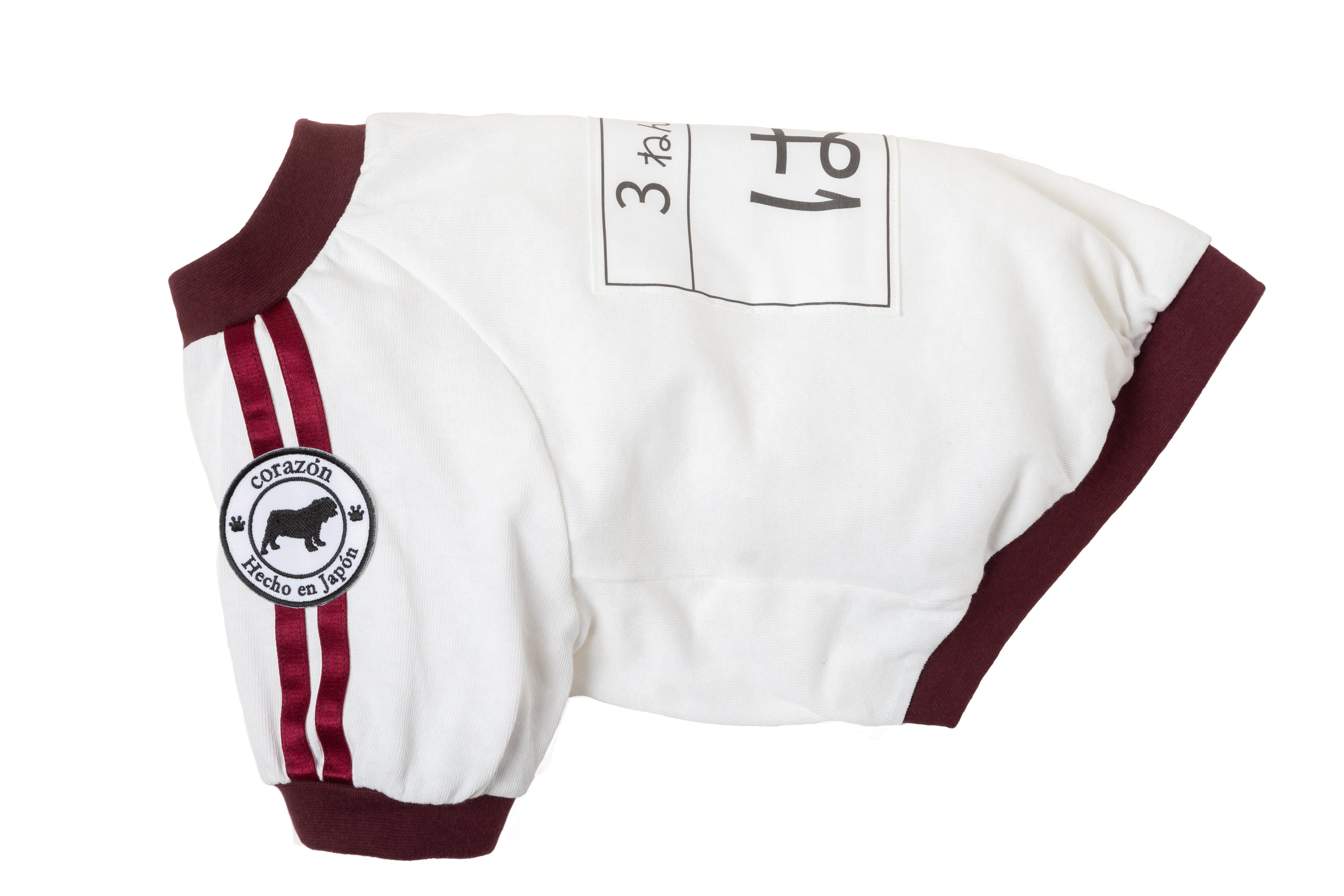 [Bordeaux] Completo ginnico con pettorina - 100% cotone