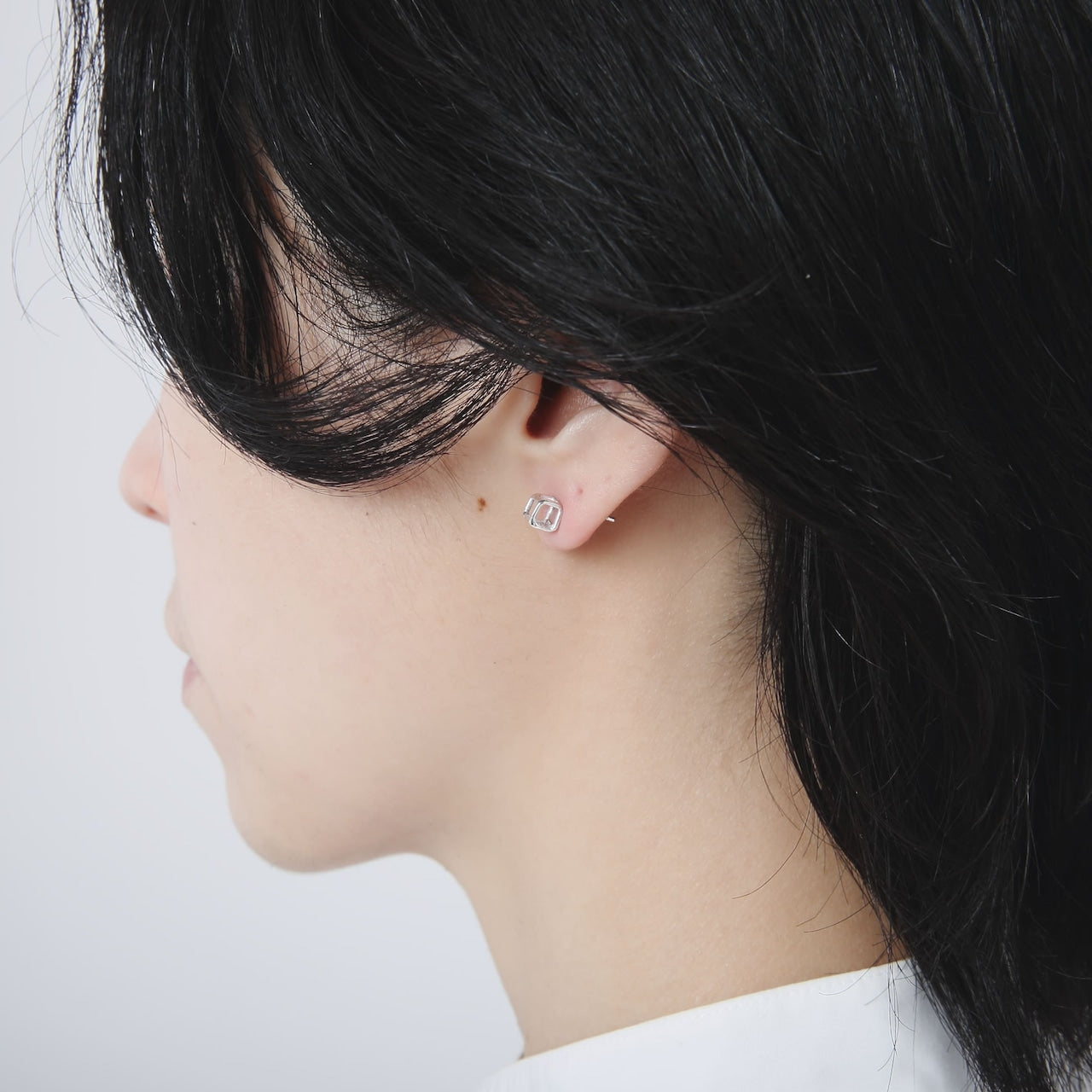 Orecchini in argento 925 | Quadrati da 5mm | 23-E-022