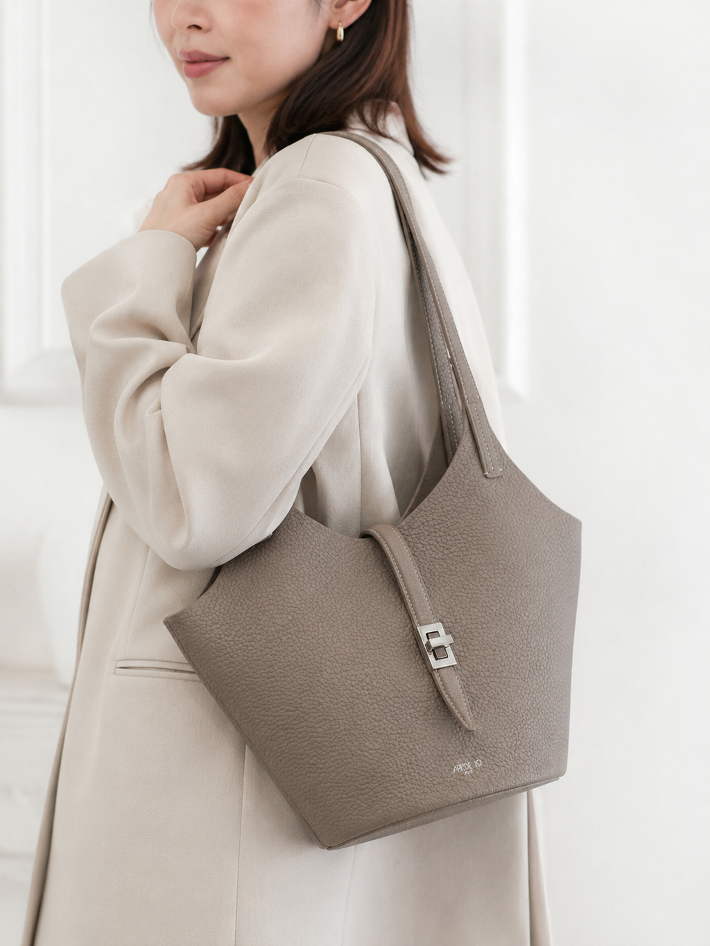 アペードモッド APEDE MOD  トートバッグ ブランド ハンドバッグSMALL GARDEN BAG 6971899786600STONE GRAY グレー系 bag-01 フォーマルバッグ