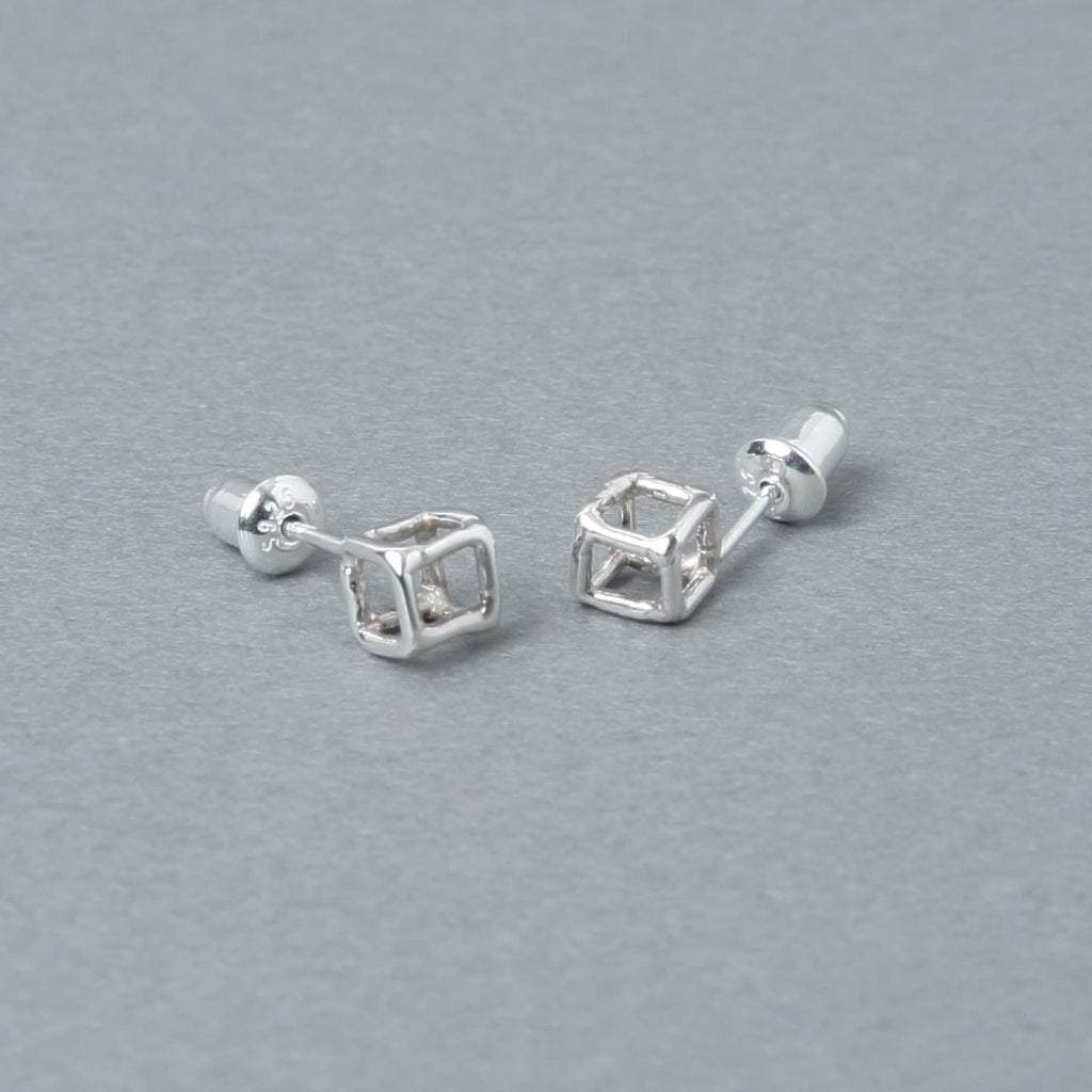 Orecchini in argento 925 | Quadrati da 5mm | 23-E-022