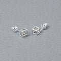 Orecchini in argento 925 | Quadrati da 5mm | 23-E-022