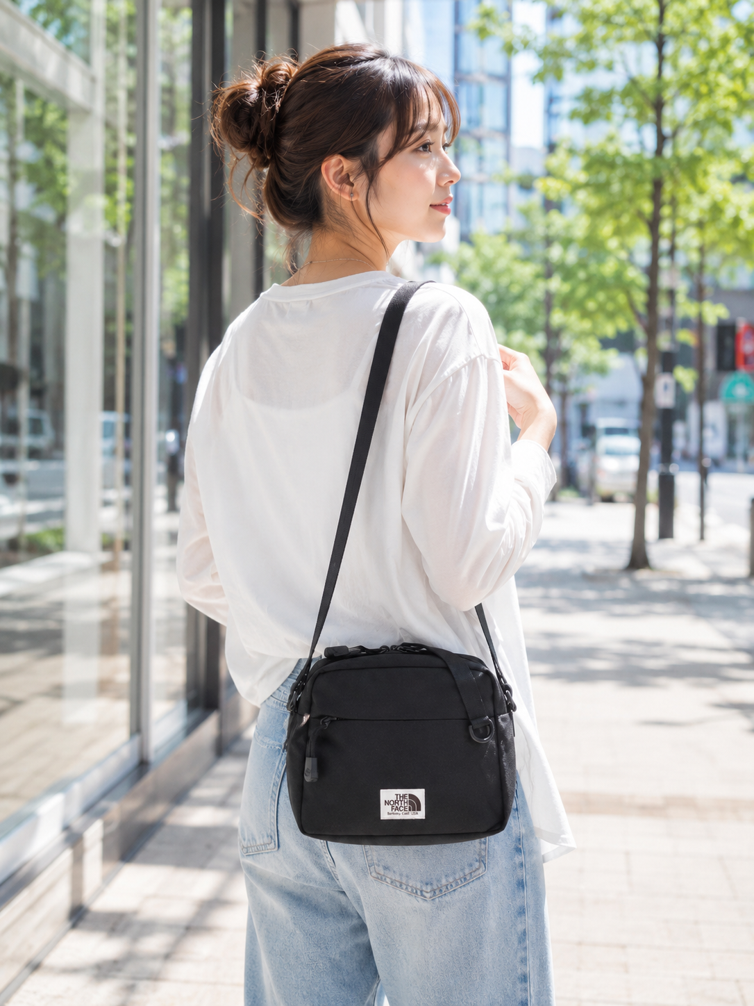 ザノースフェイス バッグ メンズ レディース ショルダーバッグ ブラック STANDARD CROSS BAG M NN2PR50J BLK THE NORTH FACE ホワイトレーベル