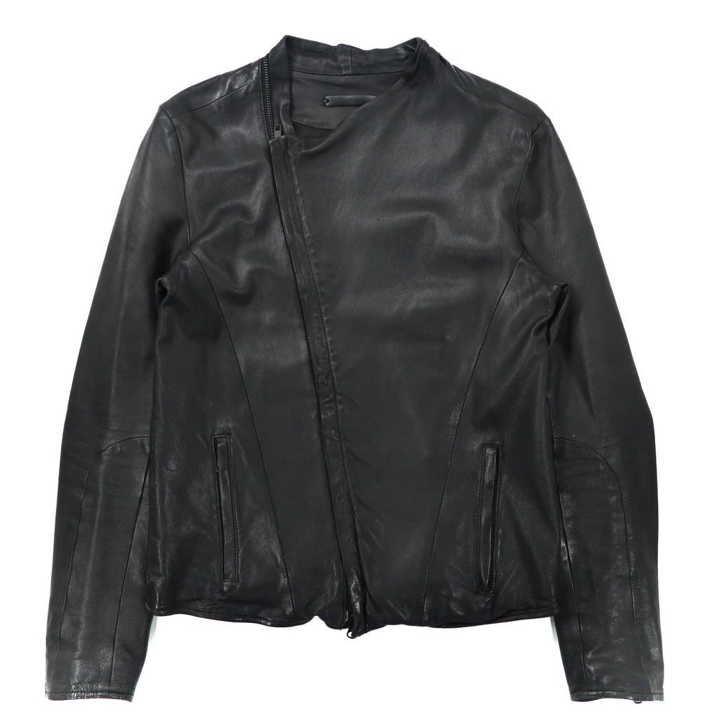 Advantage Cycle × DisUniversity ラムレザー ライダースジャケット S ブラック 羊革 SHIPS
