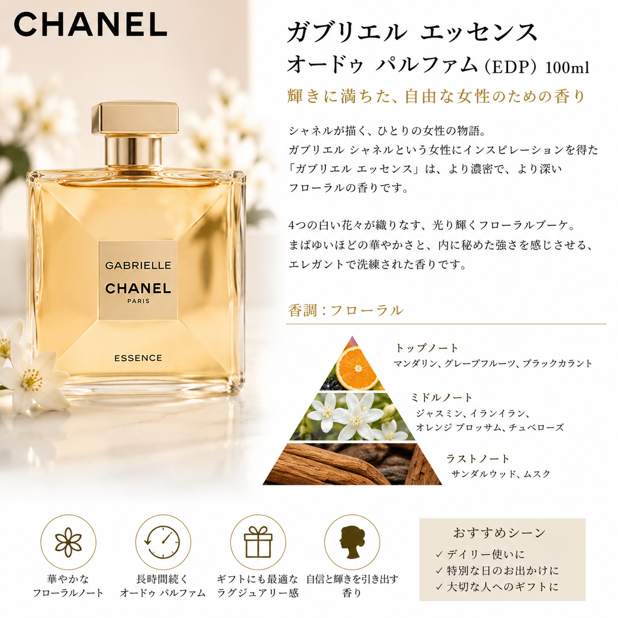 CHANELガブリエルエッセンスEDP 100ml