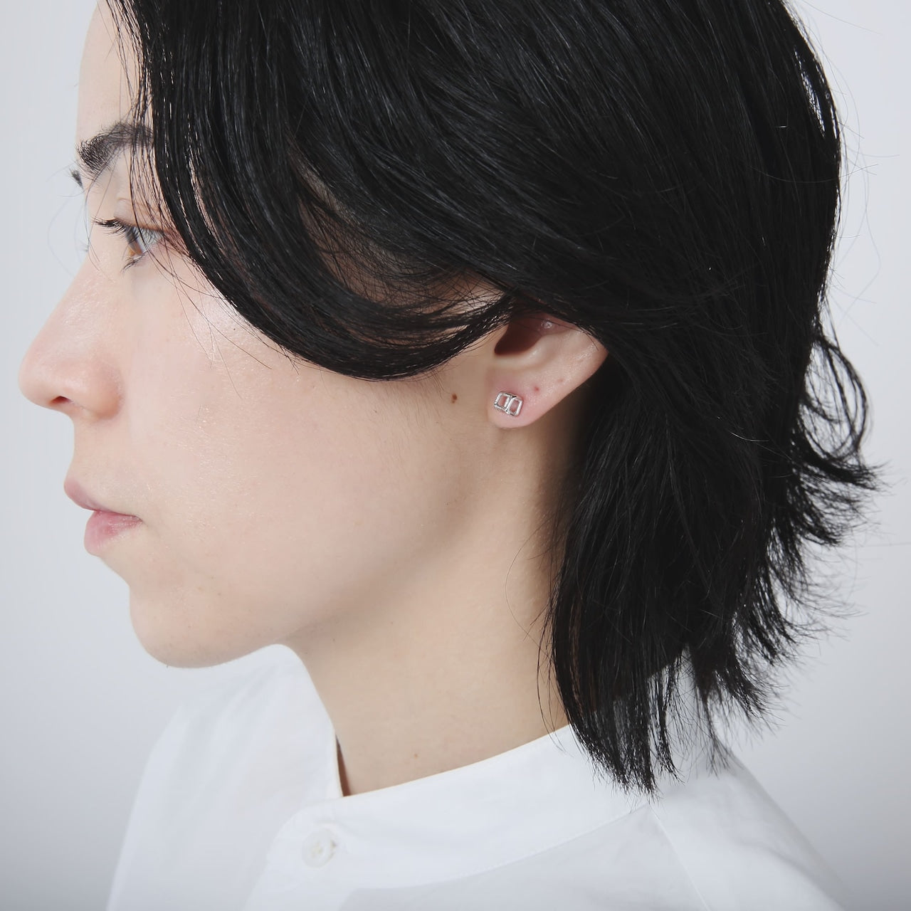 Orecchini in argento 925 | Quadrati da 5mm | 23-E-022
