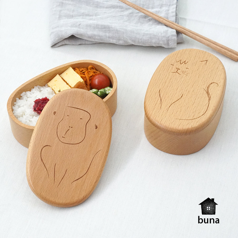 buna 天然木のいきもの 弁当箱 400ml