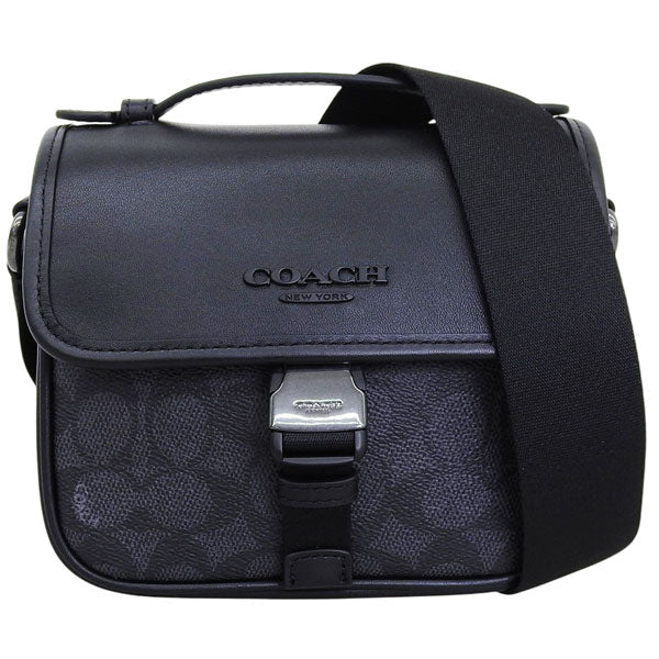 コーチ バッグ メンズ ショルダーバッグ アウトレット ブラック レーサー クロスボディバッグ シグネチャー RACER CRO SIG CBG13QBMI5 COACH