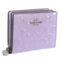 コーチ 財布 レディース 2つ折り 折財布 コンパクト アウトレット レザー バイオレット SNAP WLT PTNT SIG CDF21SVIZ COACH