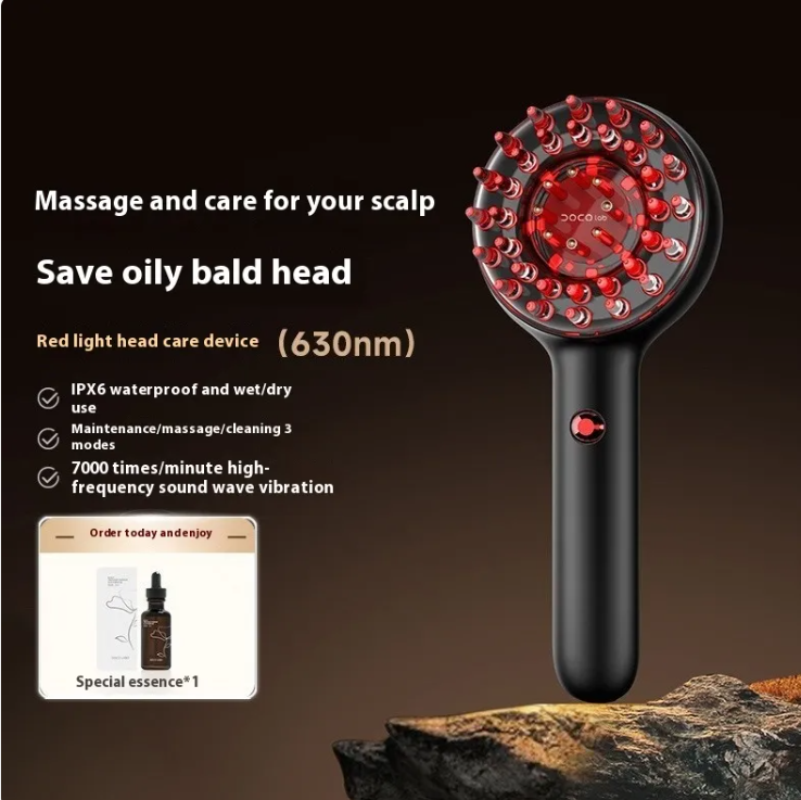 Evaly Red Light Scalp Massager | 650nm + Infrared Light Hair Care Device