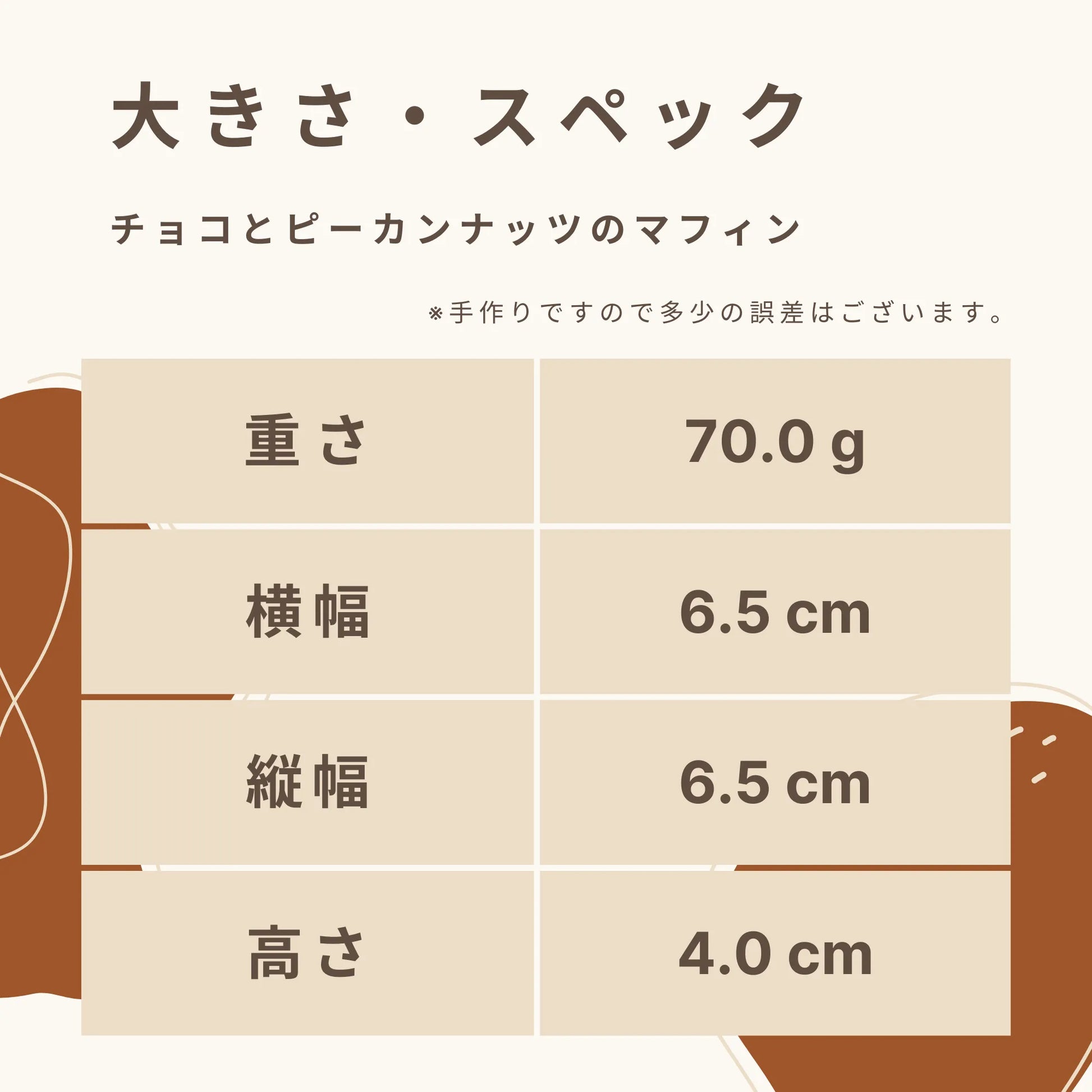 チョコとピーカンナッツのマフィン 糖質2.8g