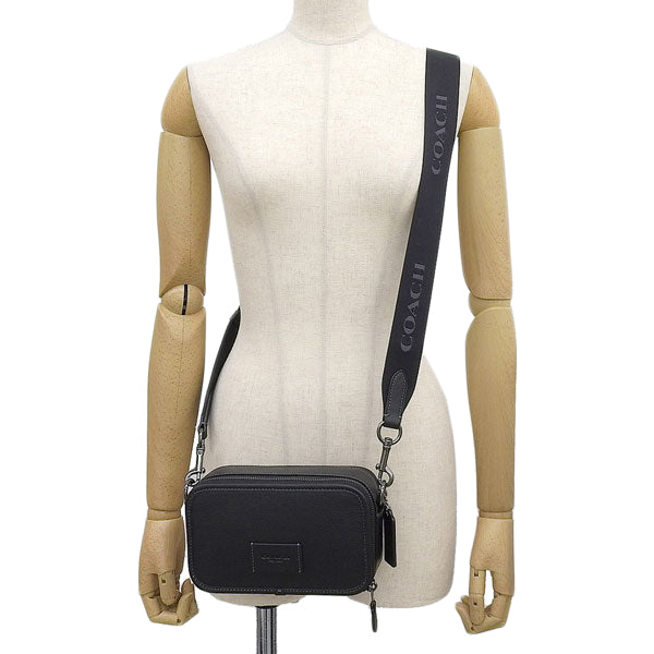 コーチ バッグ メンズ ショルダーバッグ アウトレット レザー ブラック ワイアット CM113QBBK COACH