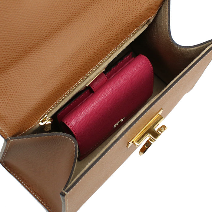 カルボッティ CARBOTTI  ハンドバッグ　ブランド445 ERIKATAN ブラウン系　bag-01