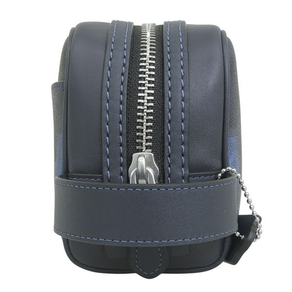 コーチ バッグ メンズ セカンドバッグ アウトレット PVC ブルーマルチ SM TRAVEL KIT CAMO CX879SVBLM COACH