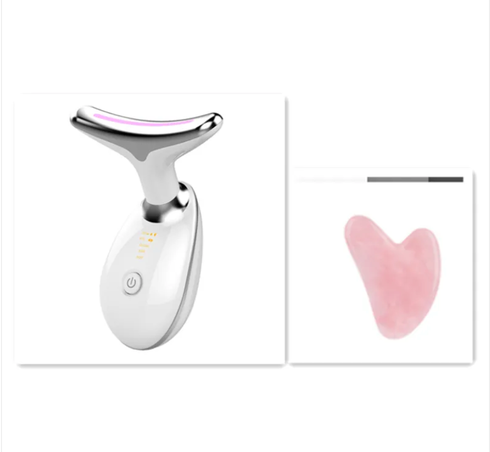 Evaly EMS Thermal Neck Lifting Massager | 42°C Heat + 630nm LED + Ion Therapy